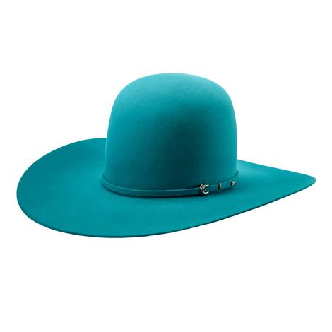 Rodeo King 7X Turquoise 4.5" Brim Open Crown Felt Cowboy Hat